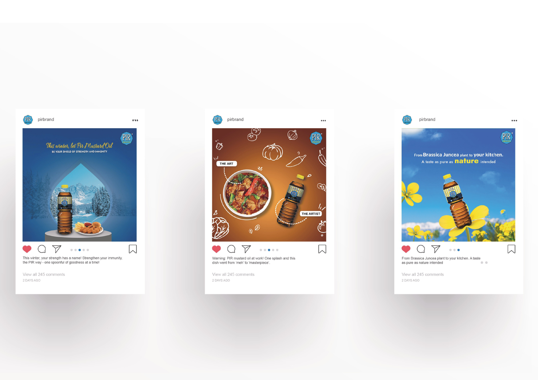 PIR Brand — Instagram social media posts