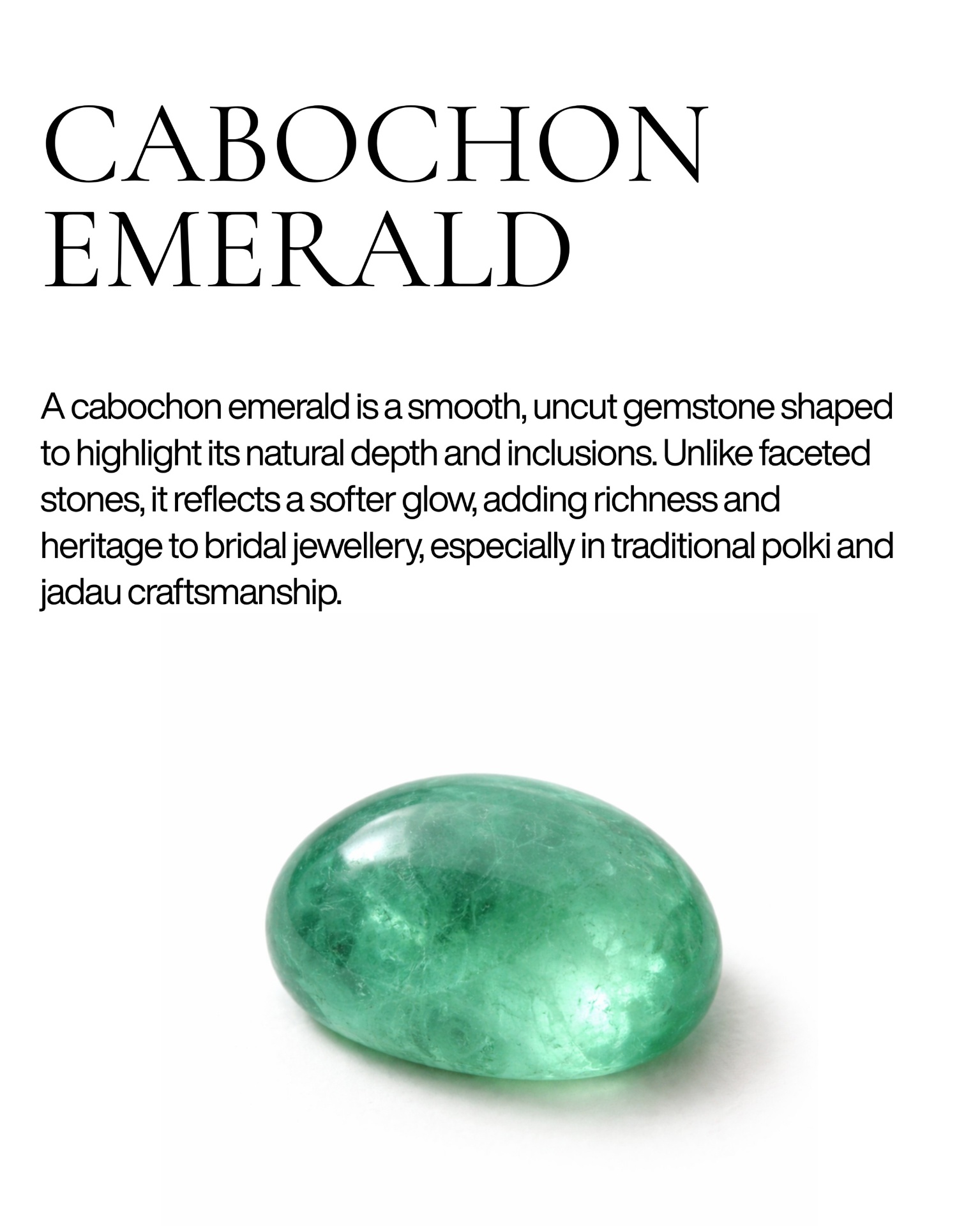 Cabochon Emerald