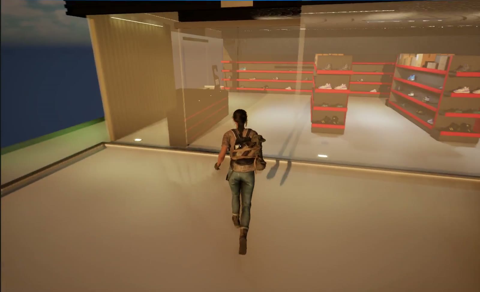 Approach to the storefront