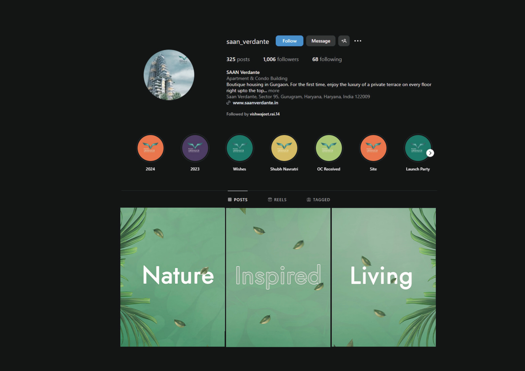 Saan Verdanté — Nature Inspired Living Instagram grid