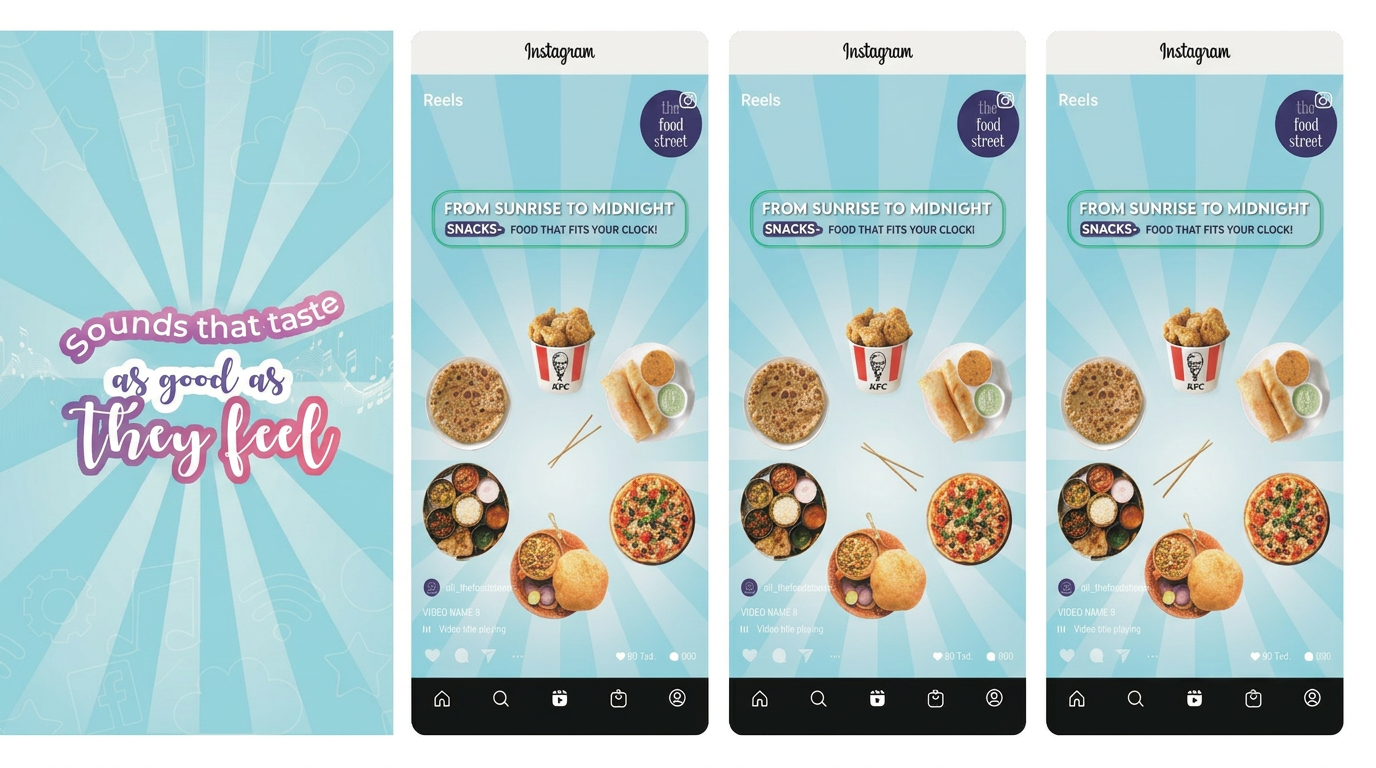 The Food Street — Snack campaign reels (top)