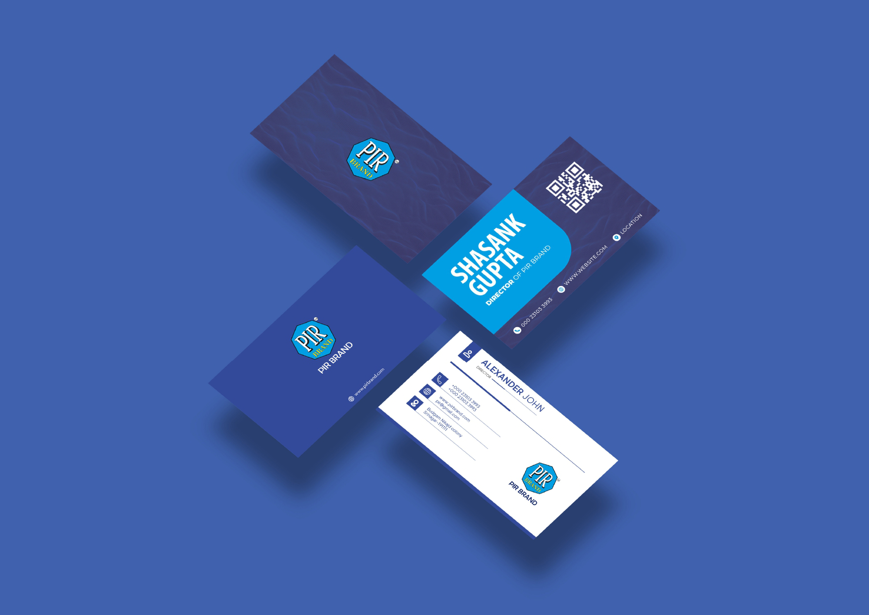 PIR Brand — Business card stationery design